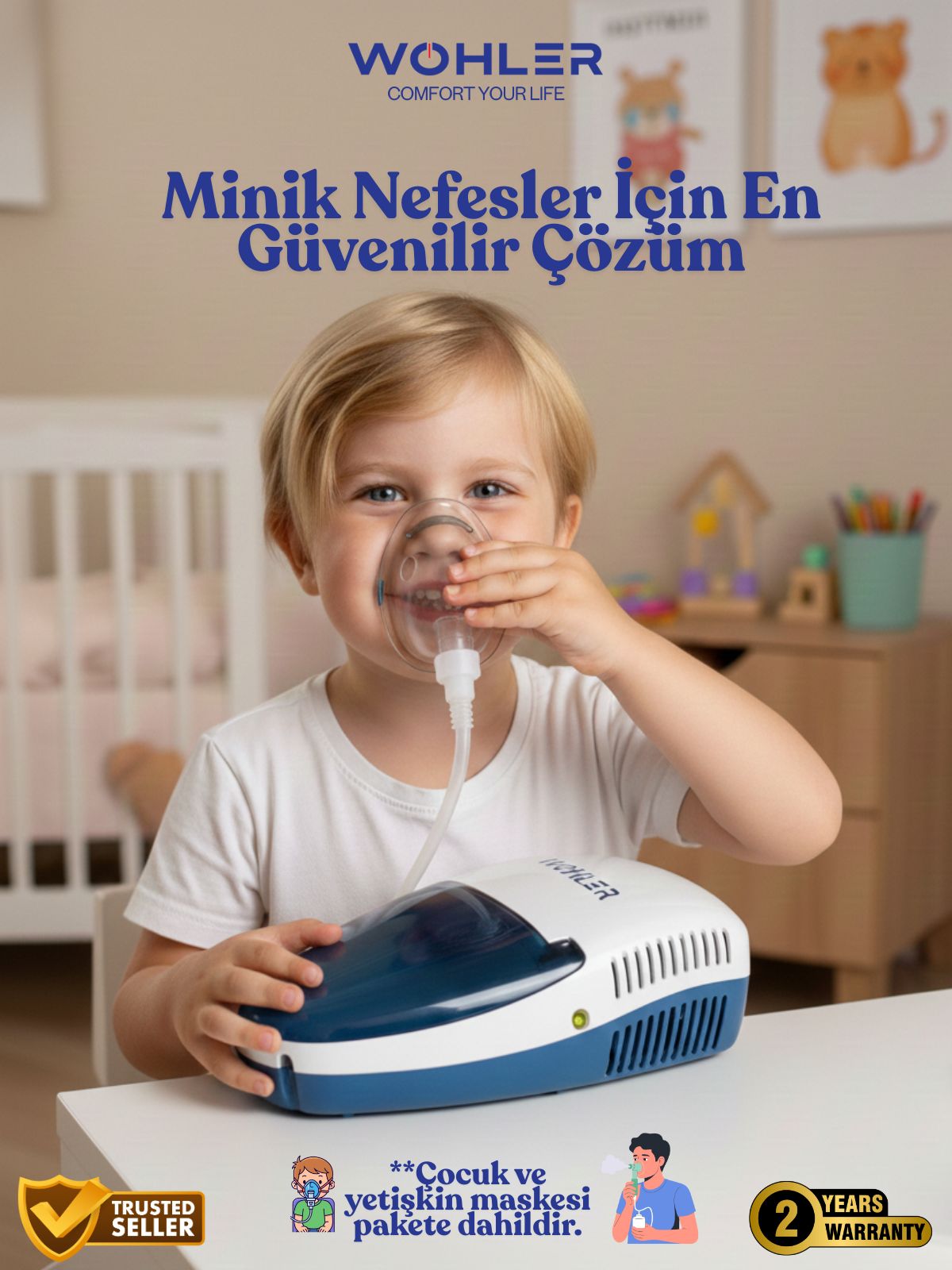 Wohler Kompresörlü Nebulizatör - Görsel 3