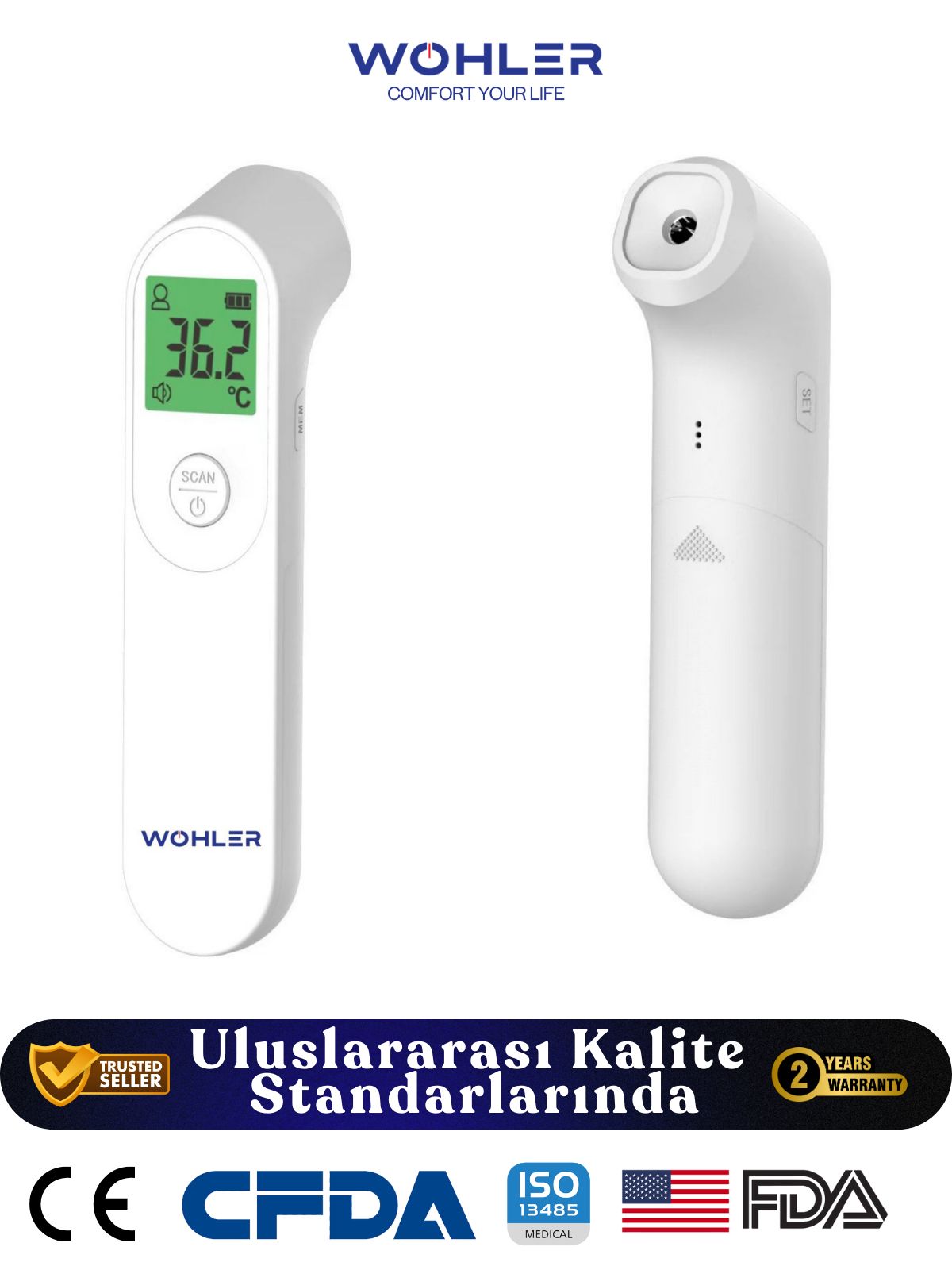 Wohler Temassız Dijital Ateş Ölçer - Görsel 6