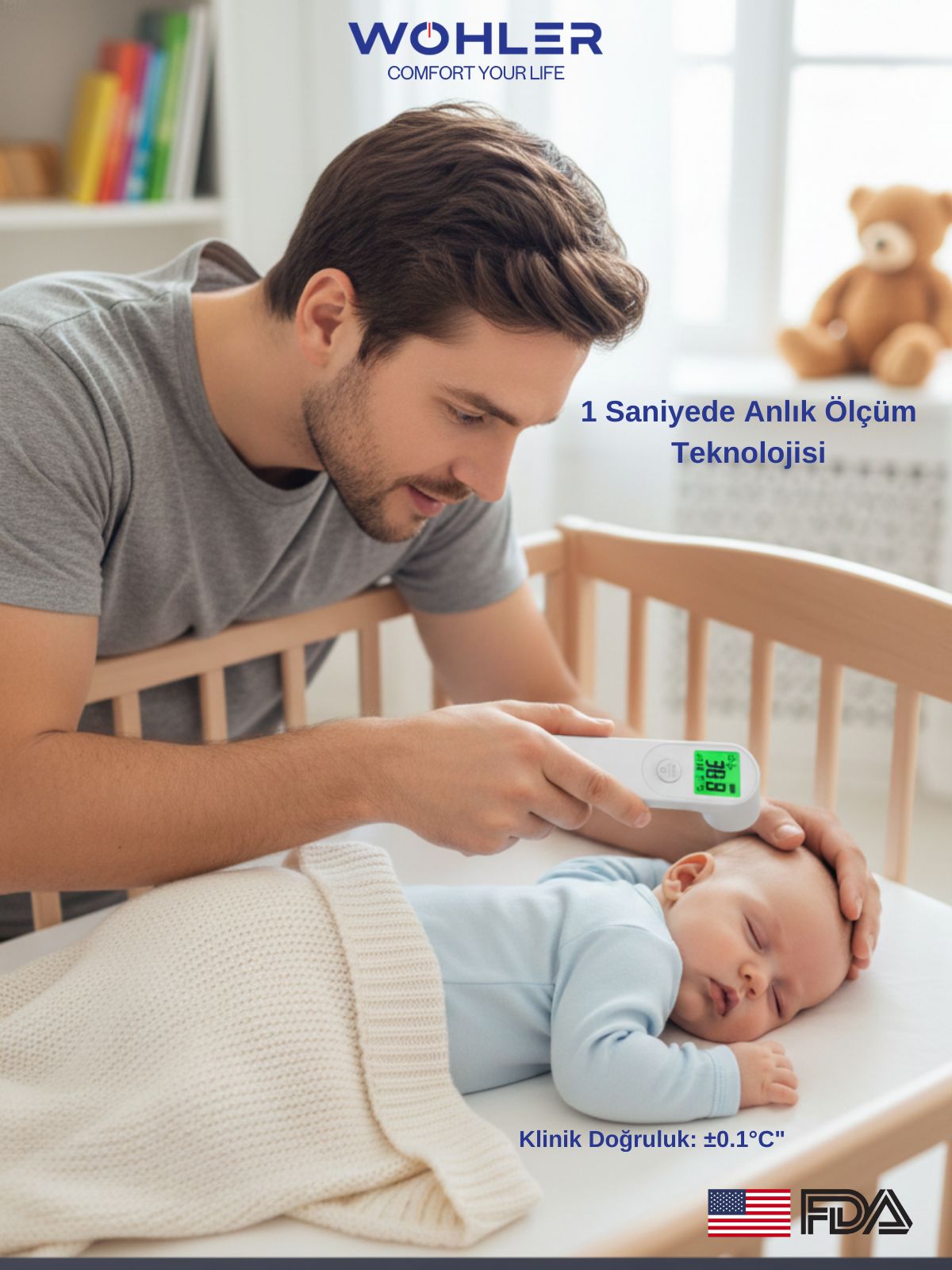 Wohler Temassız Dijital Ateş Ölçer - Görsel 7